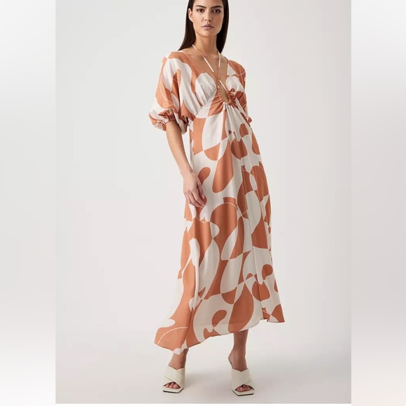 ST MRLO *NWT* Blossom MIDI DRESS AUS 16/US 12 - Picture 2 of 9